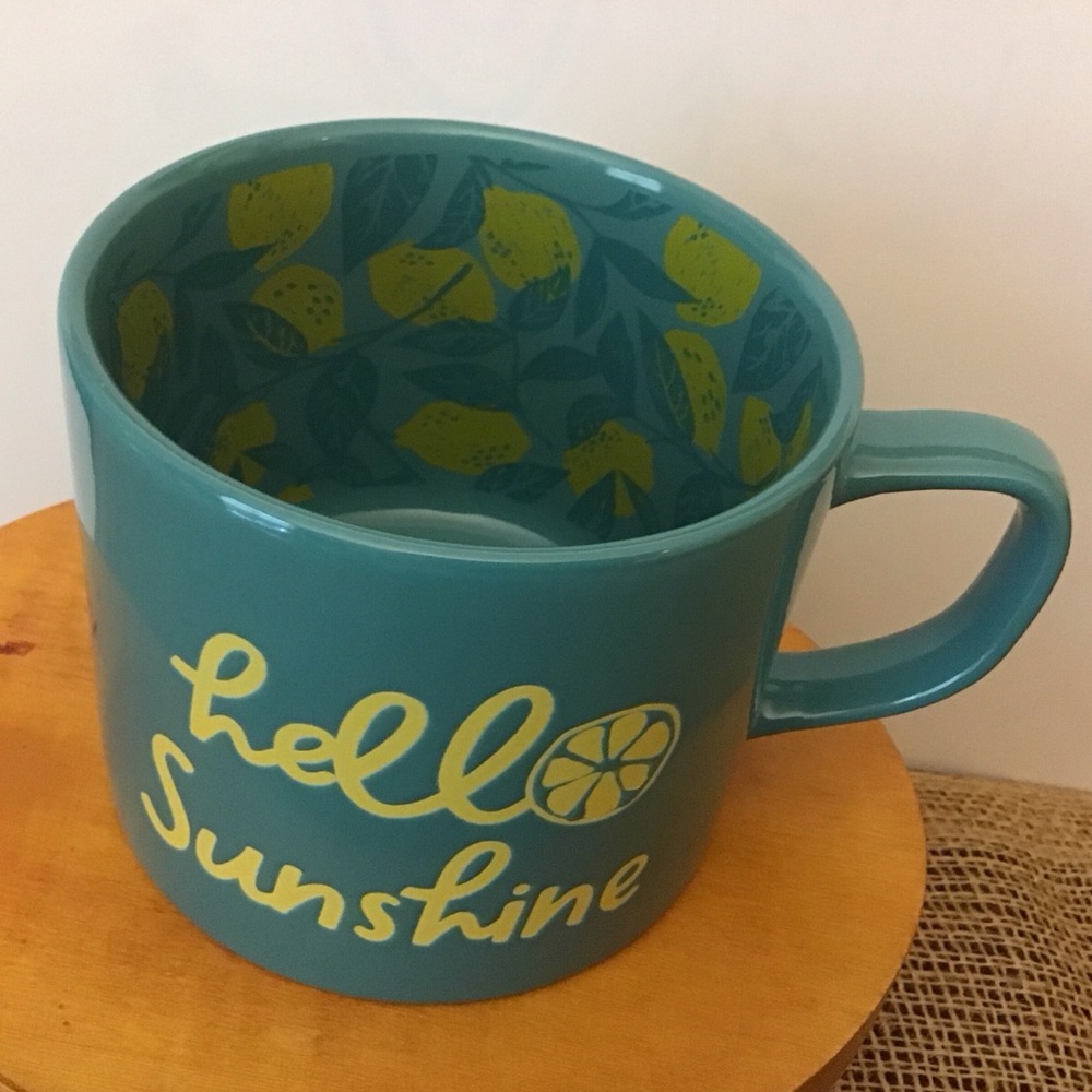 Gathered Hearts hello sunshine lemon mug